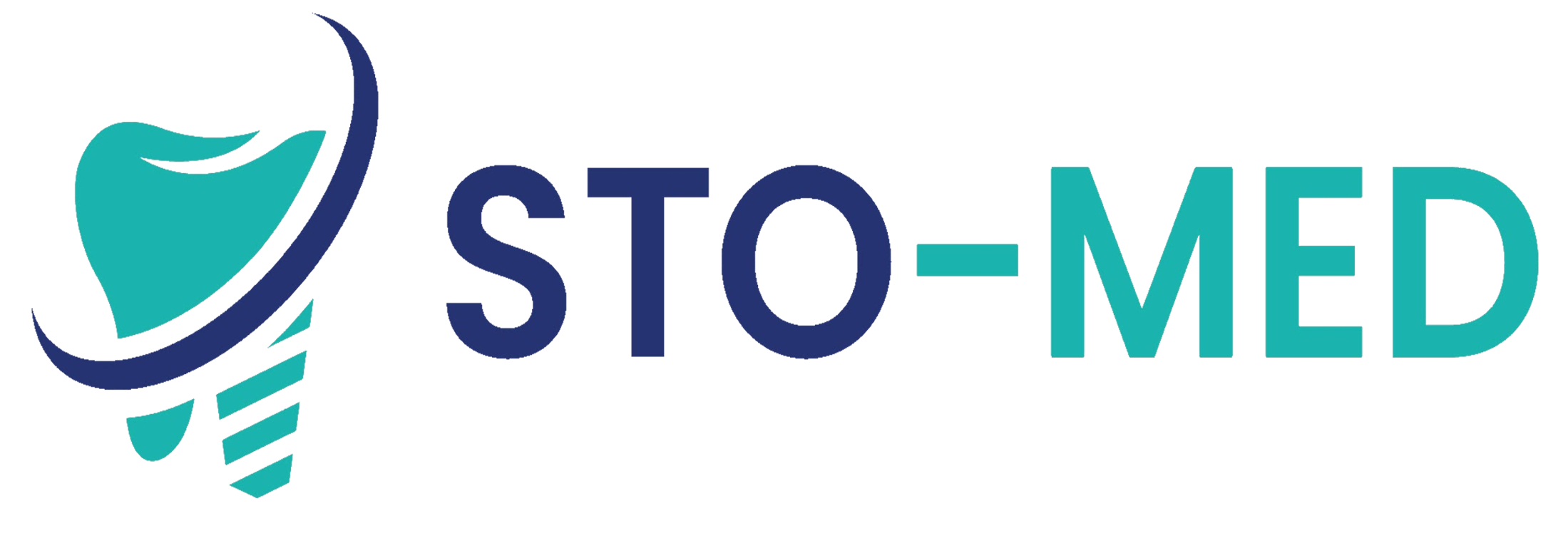 Logo firmy STOMED pełne, wykorzystane jako logo strony